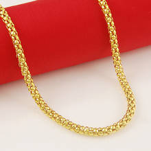 High Quality 24K Gold Color Plated Lantern Necklaces Jewelry Wholesale Chain Men Necklaces 2024 - buy cheap