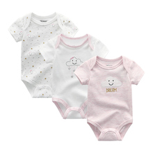 3PCS/Lot Unisex Girls Clothing Newborn Bodysuits Baby Girl Clothes Cotton Solid Unicorn Baby Boy Clothes Roupas de bebe 2024 - buy cheap