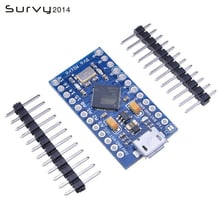 Pro Micro ATmega32U4 5 в 16 МГц Замена ATmega328 для Arduino Pro Mini с 2-рядным штыревым разъемом для Leonardo Mini Usb интерфейса 2024 - купить недорого