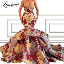 Vestido de festa luxuoso, vestido noturno com cauda amor, sereia, vestido de baile noturno, 2019 2024 - compre barato