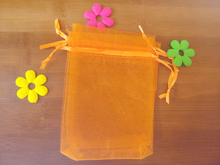 Mini bolsa de organização para presente, saco laranja de 10x15cm para exibição de embalagens de joias, bolsa de cordão para pulseira/colar, saco de fio com 500 peças 2024 - compre barato