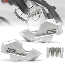 Elevadores de manillar plateados, adaptadores de altura superior para bmw F750GS, F750, 750GS, 2018-ON, para manillar de 22MM 2024 - compra barato