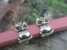 FREE SHIPPING 30pcs Antique Silver 10.4x6.3mm Infinity Owl Slider Spacer For Licorice Leather--PAT178 2024 - buy cheap