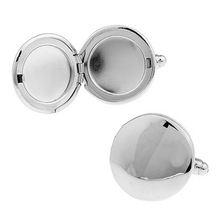 C-MAN Luxury shirt Silvery Round mirror cufflink for mens Brand cuff buttons cuff links High Quality abotoaduras Jewelry 2024 - buy cheap