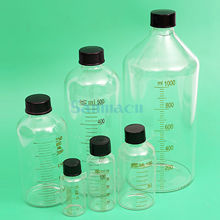 1000 мл лабораторная стеклянная бутылка для сыворотки с линейной шкалой винтовой колпачок реагент бутылка для образца 2024 - купить недорого