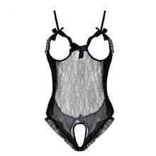 Sexy Lace Bodysuit Women Open Bra Intimate Erotic Underwear Transparent Sexy Lingerie Open Crotch Sexy Costumes Sex Products 2024 - buy cheap