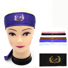 Customized Logo 50pcs Silk Scarf Satin Headband Head Wrap ,Women Human Hair Extentions Wrapping Belt Band 2024 - buy cheap