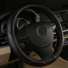 car steering wheels cover genuine leather accessories for Suzuki Aerio Equator Esteem Forenza Grand Vitara Reno 2024 - buy cheap