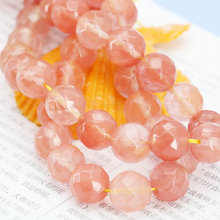 Hot Sale Pink Watermelon Tourmaline Round Accessories Crafts Loose Beads Stone Faceted Jewelry Making Design Accessory Part 14mm 2024 - buy cheap
