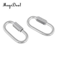 2 Pieces Scuba Diving Dive 316 Stainless Steel Quick Link Clip Snap Carabiner Hook Connector Gear Accessories - Strong & Durable 2024 - buy cheap
