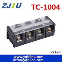 Bloque de terminales fijo de TC-1004, 600V, 100A, 4 P, 4 posiciones, bloques de terminales de corriente grandes, placa de cableado de Terminal de cobre Universal 2024 - compra barato