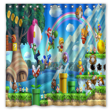 Super Mario Background Waterproof Polyester Shower&Bath Curtain( 180X180CM) 2024 - buy cheap