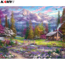 5D DIY Diamond Painting Embroidery Mountain landscape Drawing Needlework Gift Full Diamond Mosaic Cross stitch Home Decor XY1 2024 - buy cheap