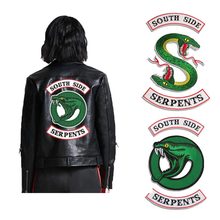 COSBILL South Side Serpent Patch Iron On Patches For Clothes Jacket Hoodies Applique Riverdale  TV-Show Snake Embroidered Y-196 2024 - buy cheap