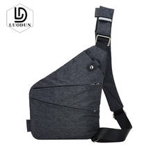 LUODUN Brand Compact Black Single Shoulder Bags for Men Waterproof Nylon Crossbody bags Male Messenger Bag Anti-Theft Chest Pack 2024 - buy cheap