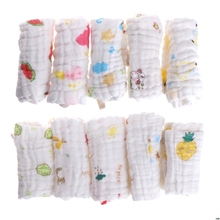 5pcs Baby Handkerchief Square Towel Muslin Cotton Infant Face Towel Wipe Cloth 2024 - buy cheap