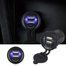 Cargador USB de carga rápida para coche, dispositivo con interruptor de encendido/apagado, 5V, 4.2A, 12V-24V, para motocicleta, barco, camión, 2.1A, para teléfono inteligente 2024 - compra barato