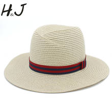 Fashion Summer Women Men Toquilla Straw Sun Hat Elegant Lady Wide Brim Panama Hat Queen Fedora sunbonnet Hat Beach Cap 2024 - buy cheap