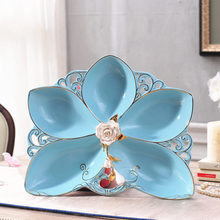 European Home Furnishing jewelry ornaments living room decorative ceramic fruit dish luxury wedding gift fruit plate 2024 - buy cheap