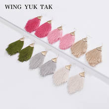wing yuk tak Bohemia Irregular Tassel Earrings For Women Korean Long Drop Earrings Fashion Party Jewelry Accessories 2024 - buy cheap