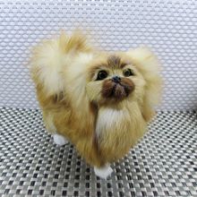 new simulation dog model plastic&fur cute Pekingese doll gift 20x8x17cm a115 2024 - buy cheap