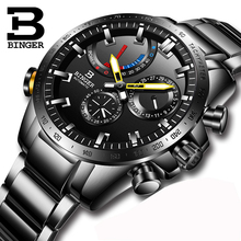 Watch Men Switzerland BINGER Luxury Brand Men Watches Automatic Mechanical Men Watch Sapphire Waterproof Energy display BS03-2 2024 - buy cheap