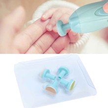 4 Pcs Electric Baby Nail Trimmer Head Replacement Kids Infant Safe Nail Manicure Polishing Sand Sponge 2024 - buy cheap
