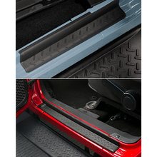 4 шт. защитные накладки на пороги входной двери для Jeep Wrangler JK 2007-2016, черные передние и задние автомобильные аксессуары 2024 - купить недорого
