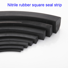 NBR rubber solid seal strip Oblong 10 15 20 x 15 20 25 30 40mm ship cabinet Door windor machine damper slip scratch proof 2024 - buy cheap
