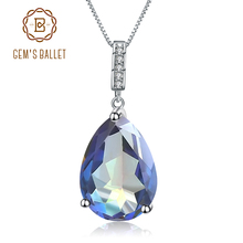 Gem's Ballet 1.68Ct Natural Rainbow Mystic Quartz  Gemstone 925 Sterling Silver Necklaces & Pendants For Women Fine Jewelry 2024 - buy cheap