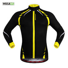 WOSAWE Men Winter Thermal Fleece Cycling Jersey Outdoor Sports Windproof MTB Bike Bicycle Clothing Running Jacket Wind Coat 2024 - buy cheap