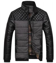 Casaco masculino de algodão grosso, jaqueta e casaco para homens tipo patchwork de qualidade para inverno e primavera, dropshipping 2024 - compre barato