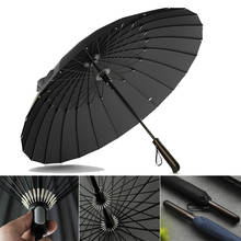 24 Ribs umbrella  strong windproof long umbrella large man and women's Business umbrellas 2024 - buy cheap