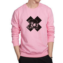 X homem hoodies super legal crânio outwear personalidade design streetwear respirável algodão sweatwear hip hop streetwear japonês 2024 - compre barato