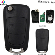 KEYECU-llave de coche con mando a distancia abatible, 2 botones, 433MHz y PCF7946 ID46, Chip FOB para Vauxhall/Opel Vectra C 2013-2013 Signum 2013-2018 2024 - compra barato