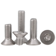 10pcs M2 304 flat head screw countersunk heads Hexagon bolt stainless steel flats cup screws 15mm-40mm Length 2024 - buy cheap