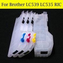 Cartucho de tinta para impressoras brother, 4 núcleos de impressoras j200 coloridos com lc539 e 535 para brother 2024 - compre barato