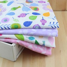 New 50cm*40cm 4pcs Pink and Purple 100% Cotton Fabric Quilting Patchwork Tissue Kids Baby Bedding Textile For Sewing Tilda Doll 2024 - buy cheap