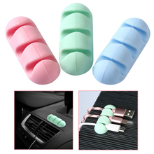 Hot Cable Organizer Silicone USB Cable Winder Desktop Tidy Management Clips Cable Holder for Mouse keyboard Headphone Wire 2024 - buy cheap