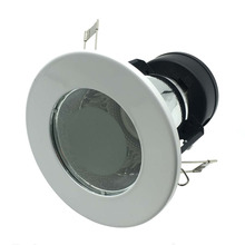 Luz descendente para baño empotrada edison, 70mm, 90mm, agujero de corte, lámpara de punto, marco de ajuste, Bombilla reemplazable E26 E27 2024 - compra barato