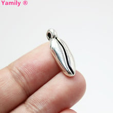 Yamily 15pcs/ 22x8mm Coffee bean charms antique silver tone 3dCoffee bean charm Pendant Jewelry Making, DIY Findings, 2024 - buy cheap