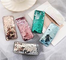 Fashion ins models sparkling fish scale sequins BB clip hairpin personality temperament bangs clip Korean hair accessories 2024 - buy cheap