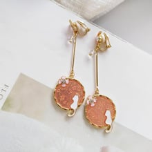 Pendientes de estilo japonés para chica y mujer, pendientes de estrella, Luna, rosa, flor de Sakura, sin perforaciones, con Clip 2024 - compra barato