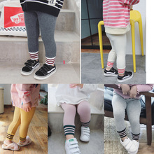 Children's Wear Girl Leggings Kids Thin Pants 2018 Autumn Girls Wild Thread Foot Elastic Leggings Toddler Cotton Casual Trousers 2024 - buy cheap