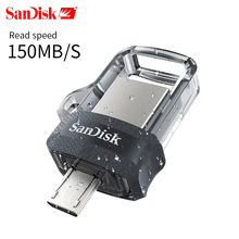 Original Sandisk SDDD3 Extreme high speed 150M/S PenDrive 32GB OTG USB3.0 128GB Dual OTG USB Flash Drive 64GB Pen Drive 16GB 2022 - buy cheap