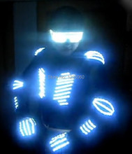 New Arrival Fashion LED Armor Ds Costume Men Light Up Jackets Glove Glasses Led Outfit Clothes Led Suit 2024 - buy cheap