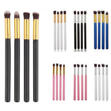 ZYXUAQIR 4 шт Тени для век макияж кисти набор мягкие косметические тени карандаш для глаз карандаш для бровей Косметика Макияж Кисти Набор Pincel Maquiagem 2024 - купить недорого