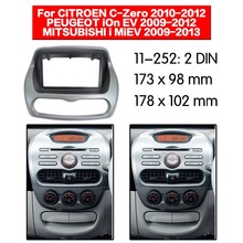 11-252 Rádio Fascia para CITROEN PEUGEOT iOn EV MITSUBISHI i MiEV C-Zero Rádio Double Din DVD painel CD Stereo Traço de Montagem 2024 - compre barato