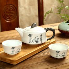 Exquisite Tea Set Ge Kiln,Kung fu tea set for balck tea,Travel Ceramic Tea Set,150ml teapot & 50ml two cups 2024 - buy cheap