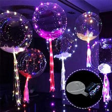 18inch Luminous Led Light Balloon Transparent Bubble Balloons Birthday  Party Wedding Christmas New Year Decor Glowing Balloon 2024 - buy cheap